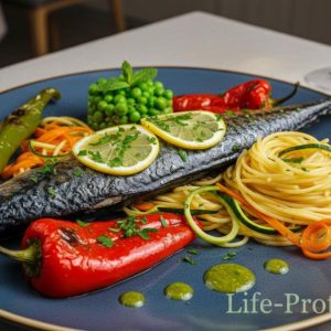 Chefal la cuptor, cu spaghette și legume