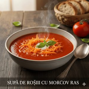 Supă de roșii cu morcov ras